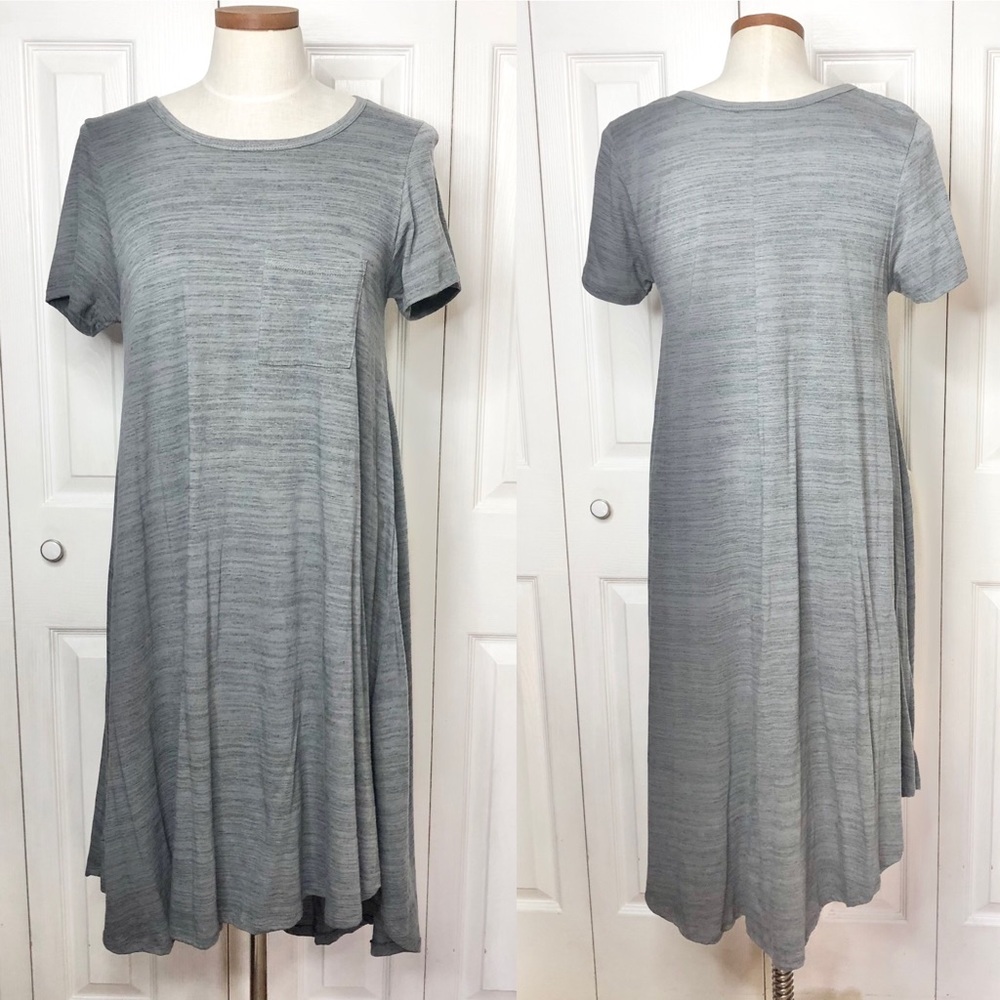 Lularoe COTTON blend space dyed Carly hi-low dress